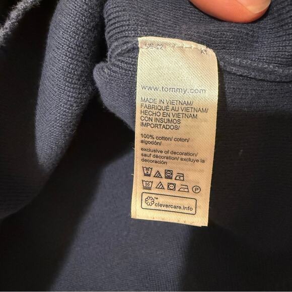 Vintage Y2K Tommy Hilfiger Cotton Sweater Vest Logo Size XXL - Picture 2 of 5